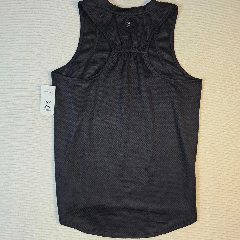 Xersion Quick-Dri Mens Small Gray Textured Mesh Sleeveless Athletic Tank Top